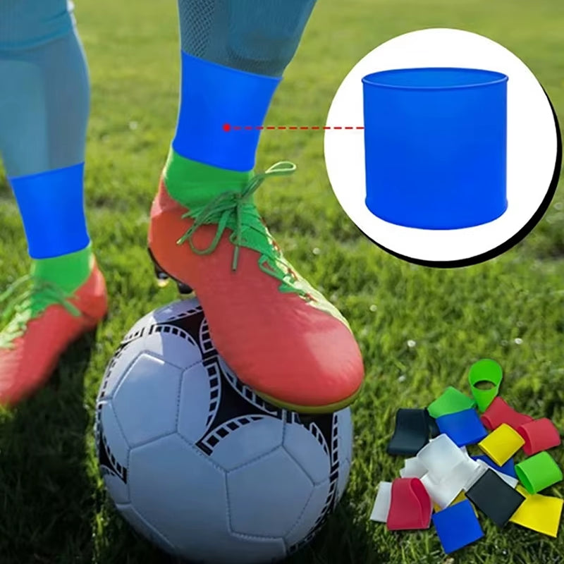 זוג "טייפ" אחד רב פעמי המאפשר יציבות עם מגן העצם ומונע החלקת הגרב מהרגל