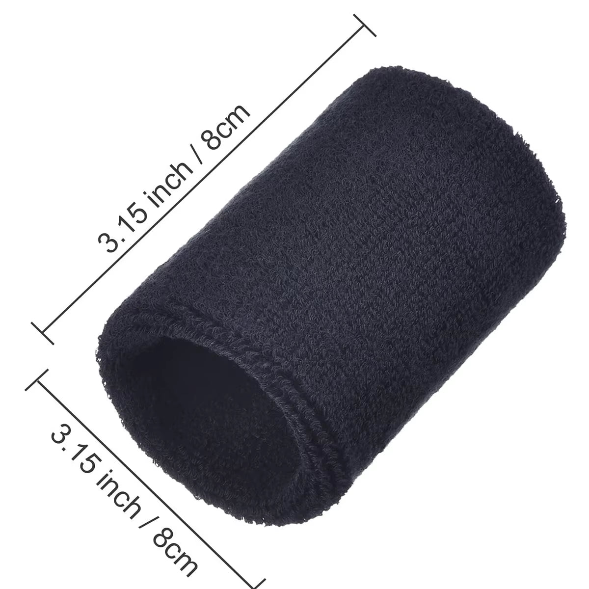 6Pcs Sweat Absorption Sports Wristband, Moisture Wicking Wrist Guard for Tennis, Basketball, Running