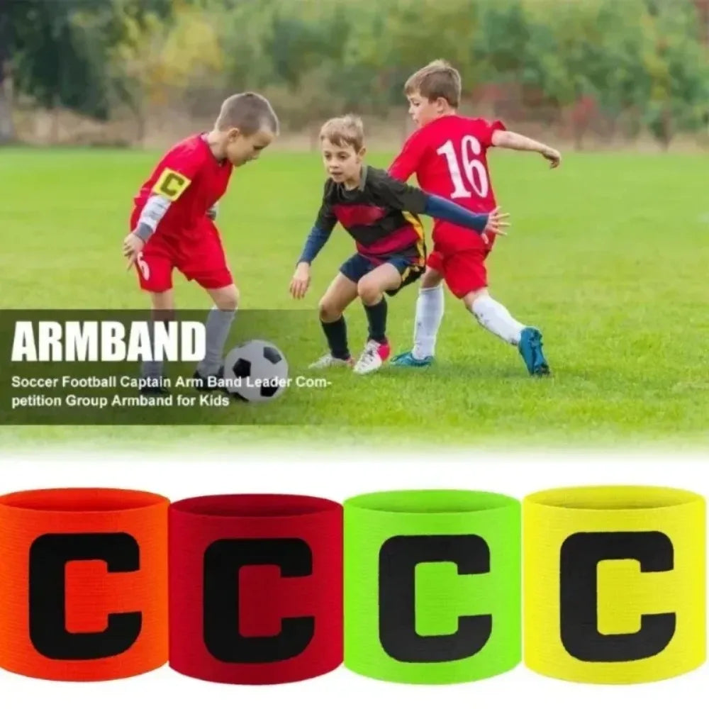 High Quality Leader Match Football Armband Professional Captain Arm Band Bracelet Adjustable Bright Competition Soccer Gift